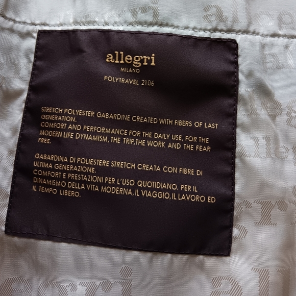 NEW!! Allegri Milano Polytravel Gabardine - Picture 11 of 11